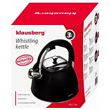 Чайник 3л черный глянец Klausberg - KB-7194, фото 4