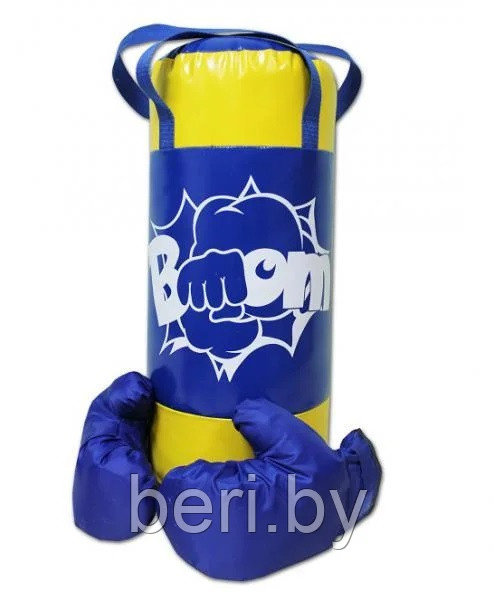 НБ-001 Набор для бокса, боксерская груша с перчатками, 50 см, тент - фото 3 - id-p166329523