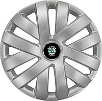 Колпаки на колеса SJS модель 315 / 15"+ комплект значков Skoda