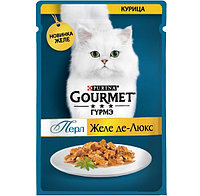 Gourmet Корм для кошек GOURMET Perle де-люкс желе с курицей 75гр