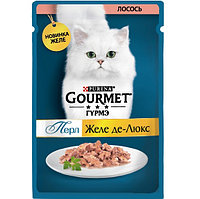 Gourmet Корм для кошек GOURMET Perle де-люкс желе с лососем 75гр