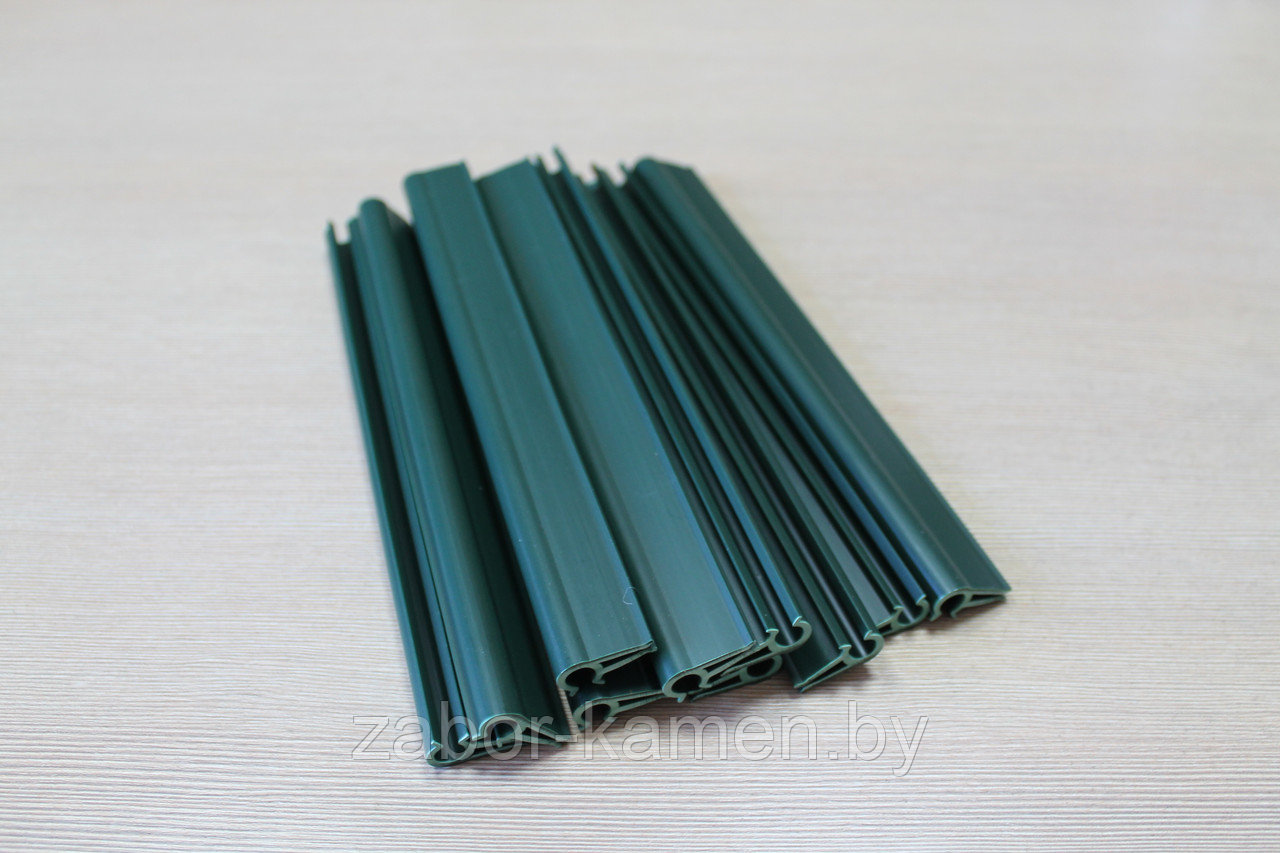 Зажим для заборной ленты 19 см, зеленый RAL6005, комплект - 10шт.