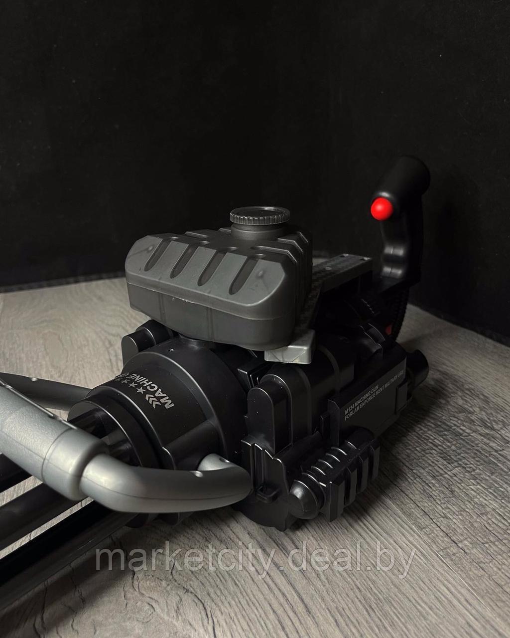 Детский аккумуляторный пулемет Гатлинга Миниган m134 автомат на орбизах Orbeez gun +3000 пулек - фото 2 - id-p204019877