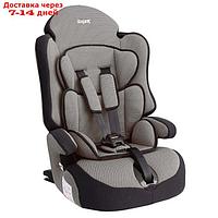 Автокресло-бустер "Прайм Isofix", группа 1-2-3, цвет серый