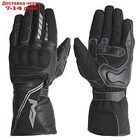 Кожаные перчатки VOYAGER2 чёрный, M