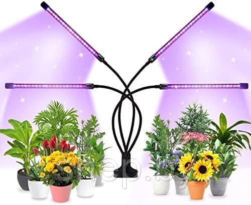 Фитолампа для растений Plant Grow Light на прищепке 4 рожка - фото 3 - id-p204650091
