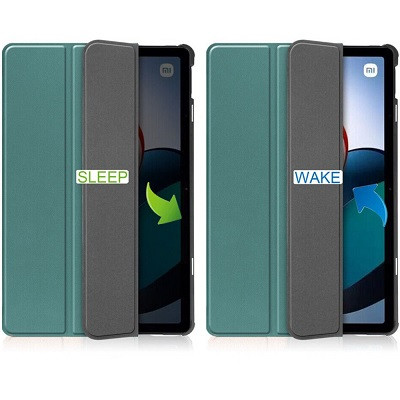 Полиуретановый чехол JFK Smart Case зеленый для Xiaomi Redmi Pad - фото 4 - id-p204650134