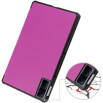 Полиуретановый чехол JFK Smart Case фиолетовый для Xiaomi Redmi Pad - фото 4 - id-p204650135