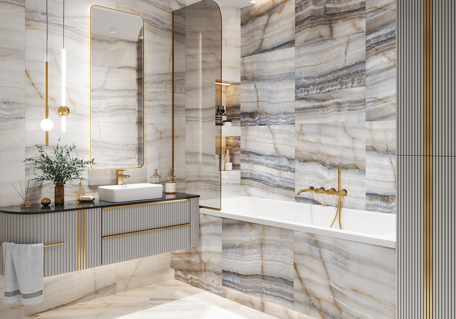 Лаппатированный керамогранит Alma Ceramica Smeraldo Черный 570х570