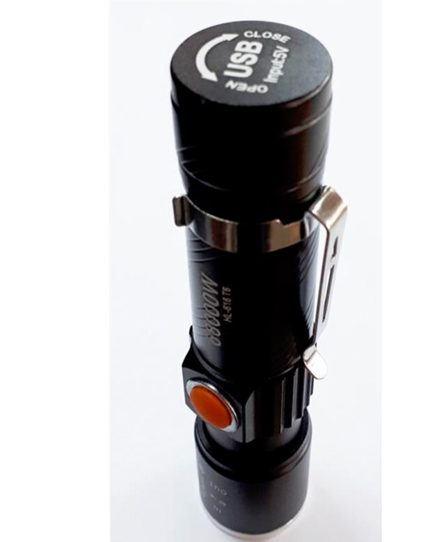Светодиодный фонарь YYC-616-T6 с встроенным литиевым аккумулятором / USB-зарядка, ZOOM увеличение свечения / 3 - фото 4 - id-p204652657