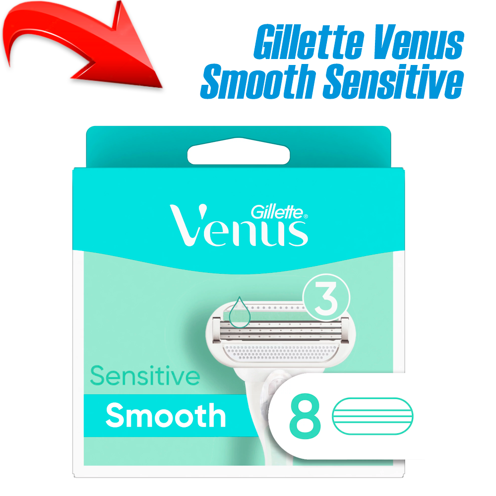 Сменные кассеты для бритья Gillette Venus Smooth Sensitive (8 шт)