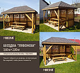 Беседка “Лявонiха” (3,6 м × 2,8 м), фото 2