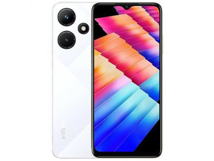 Игровой смартфон телефон для игр Infinix Hot 30i 8/128Gb X669D белый мобильный - фото 1 - id-p204654371