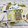 Купюры бутафорные доллары, евро, рубли (1 пачка) / Сувенирные деньги 500,00 российских бутафорных  рублей (100, фото 3