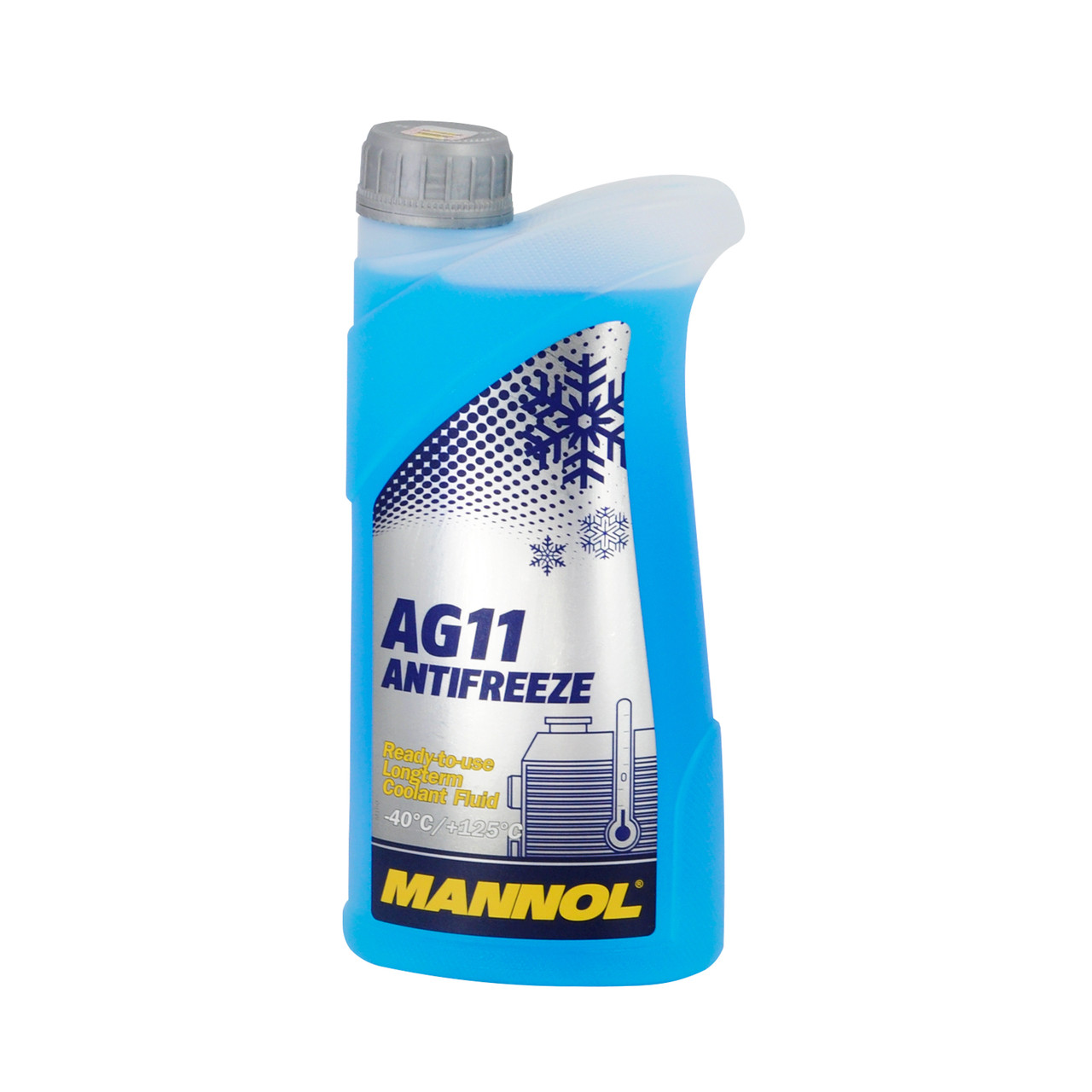 Жидкость охлаждающая низкозамерзающая Mannol Antifreeze AG11-40 1,08 кг (1 л) синий - фото 1 - id-p204656573