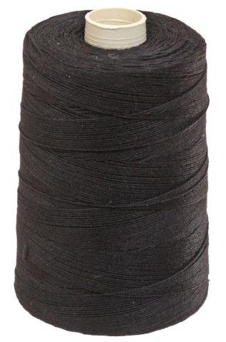 Нитки из полиэфирного штапельного волокна (ЛШ) 0,2 кТекс, 4 сложения, 1000 м, черная