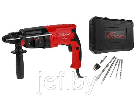 Перфоратор RH 2629-1 в чемодане + (2 зубила, 3 сверла) WORTEX 0325157, фото 2