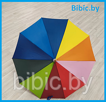 Детский зонтик трость полуавтомат для мальчиков и девочек, зонт для детей