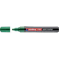 Маркер лаковый глянцевый edding 790, круглый наконечник, 2-3 мм Зеленый, (10 шт/уп)