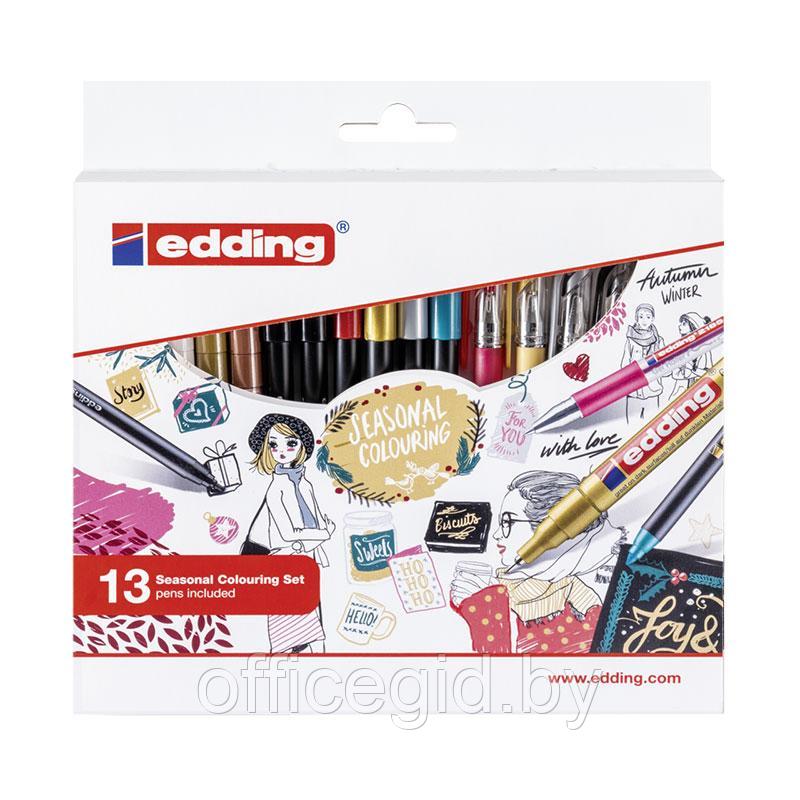 Набор edding CP13 Colouring Promotion Set, маркеры, фломастеры, ручки, 13 предметов 13 предметов, (10 шт/уп) - фото 1 - id-p204671815
