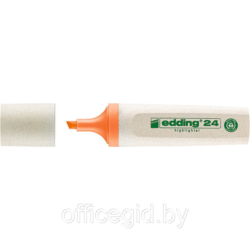 Текстовыделитель edding 24 EcoLine, скошенный наконечник, 2-5 мм Оранжевый, (10 шт/уп) - фото 1 - id-p204671831