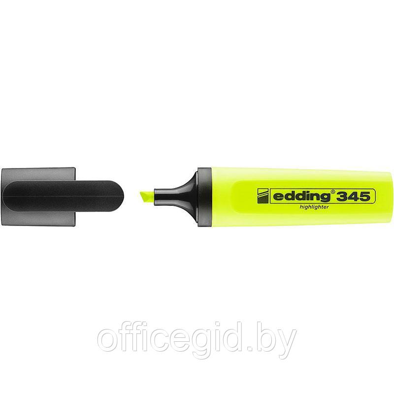 Текстовыделитель edding 345, заправляемый, скошенный наконечник, 2-5 мм Желтый, (10 шт/уп) - фото 1 - id-p204671843