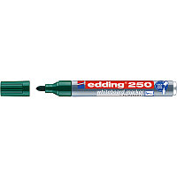 Маркер для белых досок edding 250 Cap-off, круглый наконечник, 1.5-3 мм Зеленый, (10 шт/уп)