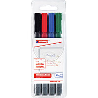 Набор маркеров для белых досок edding 361, круглый наконечник, 1 мм, 4 штуки 4 цвета, (10 шт/уп)