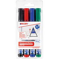 Набор маркеров для белых досок edding 363, скошенный наконечник, 1-5 мм, 4 штуки 4 цвета, (10 шт/уп)