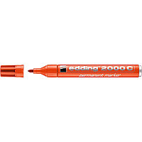 Маркер перманентный edding 2000C, рисования, круглый наконечник, заправляемый, 1.5-3 мм Оранжевый, (10 шт/уп)