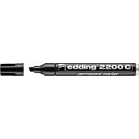 Маркер перманентный edding 2200С, заправляемый, скошенный наконечник, 1-5 мм Черный, (10 шт/уп)