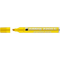 Маркер перманентный edding 2200С, заправляемый, скошенный наконечник, 1-5 мм Желтый, (10 шт/уп)