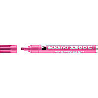 Маркер перманентный edding 2200С, заправляемый, скошенный наконечник, 1-5 мм Розовый, (10 шт/уп)
