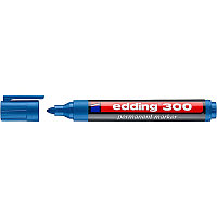 Маркер перманентный edding 300, круглый наконечник, 1.5-3 мм Голубой, (10 шт/уп)