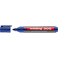 Маркер перманентный edding 300, круглый наконечник, 1.5-3 мм Синий, (10 шт/уп)