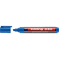 Маркер перманентный edding 330, скошенный наконечник, 1-5 мм Голубой, (10 шт/уп)