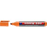 Маркер перманентный edding 330, скошенный наконечник, 1-5 мм Оранжевый, (10 шт/уп)
