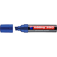 Маркер перманентный edding 390, скошенный наконечник, 4-12 мм Синий, (10 шт/уп)
