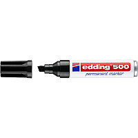 Маркер перманентный edding 500, скошенный наконечник, 2-7 мм Черный, (10 шт/уп)