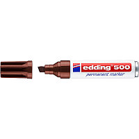 Маркер перманентный edding 500, скошенный наконечник, 2-7 мм Коричневый, (10 шт/уп)