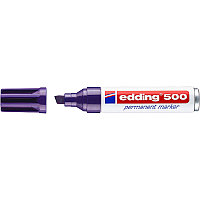Маркер перманентный edding 500, скошенный наконечник, 2-7 мм Фиолетовый, (10 шт/уп)