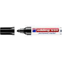 Маркер перманентный edding 550, круглый наконечник, 3-4 мм Черный, (10 шт/уп)
