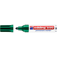 Маркер перманентный edding 550, круглый наконечник, 3-4 мм Зеленый, (10 шт/уп)