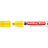 Маркер перманентный edding 800, скошенный наконечник, 4-12 мм Желтый, (5 шт/уп)
