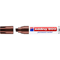 Маркер перманентный edding 800, скошенный наконечник, 4-12 мм Коричневый, (5 шт/уп)