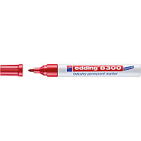 Маркер перманентный для жирных и пыльных поверхностей edding 8300, 1.5-3 мм Красный, (10 шт/уп)