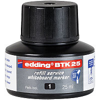 Чернила для заправки бордмаркеров edding BTK25, пигментные, капиллярная система, 25 мл Черный, (10 шт/уп)