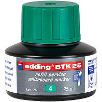 Чернила для заправки бордмаркеров edding BTK25, пигментные, капиллярная система, 25 мл Зеленый, (10 шт/уп)