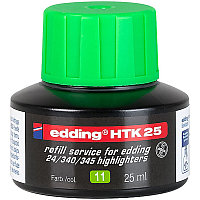Чернила для заправки текстовыделителей e-345 и e-24 edding HTK25, 25 мл Салатовый, (10 шт/уп)