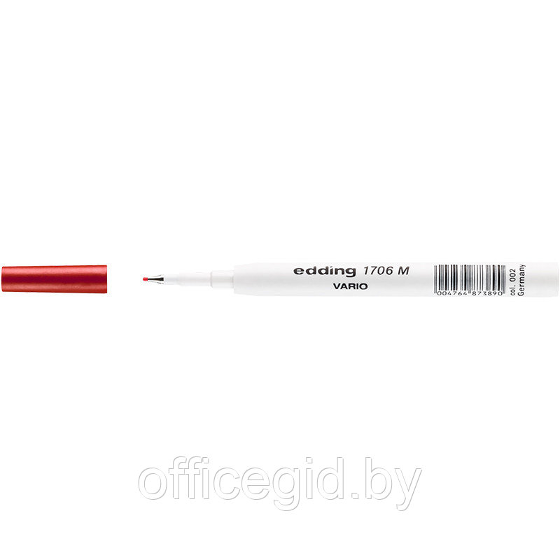 Стержень капиллярный для ручки edding 1706 Vario, 0.5 мм, М Красный, (10 шт/уп) - фото 1 - id-p204672460